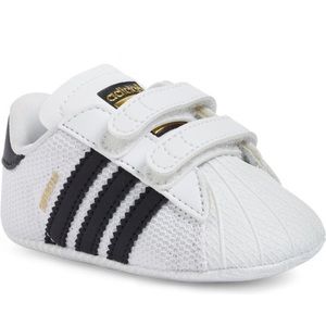 Adidas Superstar Crib Sneaker Black and White